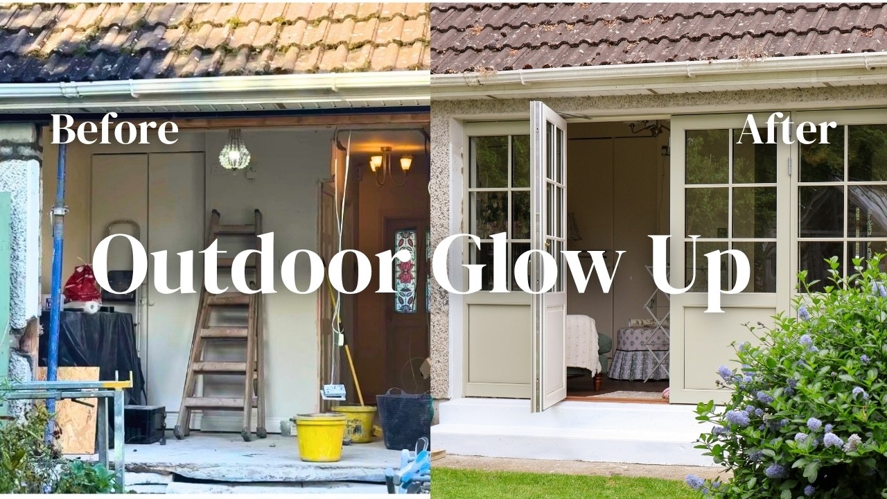 Outdoor Glow Up + Satisfying Garden Transformation 🏡