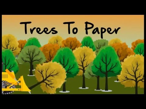 animation trees to paper - YouTube
