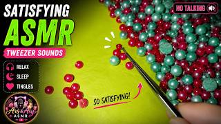 Satisfying Bead Picking ASMR 🥰 | Colorful Balls & Tweezers Sounds | Relaxing ASMR