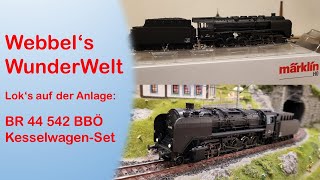 Vorstellung Märklin H0 Dampflokomotive BR 44 BBÖ 39888 mit Oldtimer-Kesselwagen-Set der ÖBB 46755