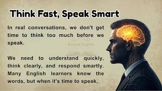 How to Think Fast in English and Speak Without Hesitation ||Think Fast, Speak Smart || Graded Reader