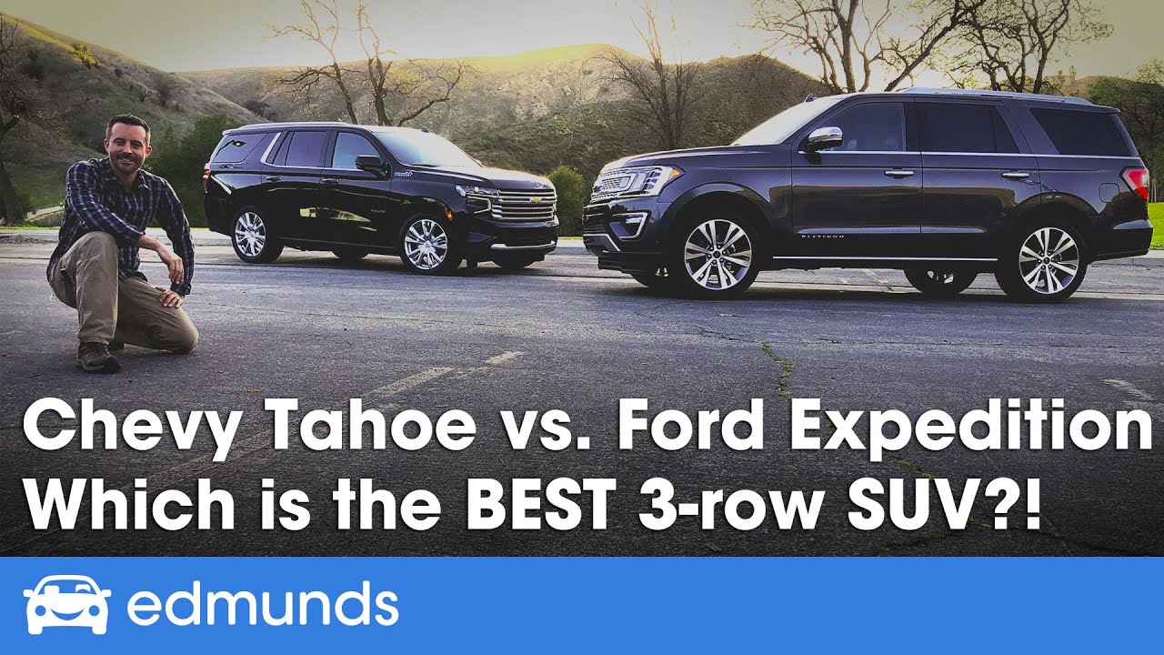 2021 Chevy Tahoe vs. Ford Expedition | Full-Size 3-Row Family SUV Comparison Test