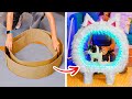 Adorable DIY Cardboard Cat House And Cool Crafts For Your Lovely Pets