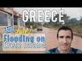 Greece Flooding on Crete island at Malia