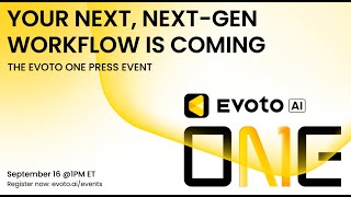 Evoto ONE Launch Event | Next-Gen Photo Workflow Coming Live from NYC