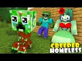 Monster School : Baby Creeper was Homeless - Minecraft Animation