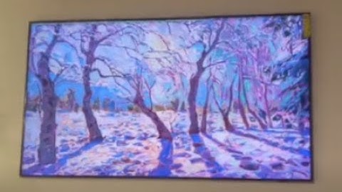 Samsung Frame TV 85" unbox and install