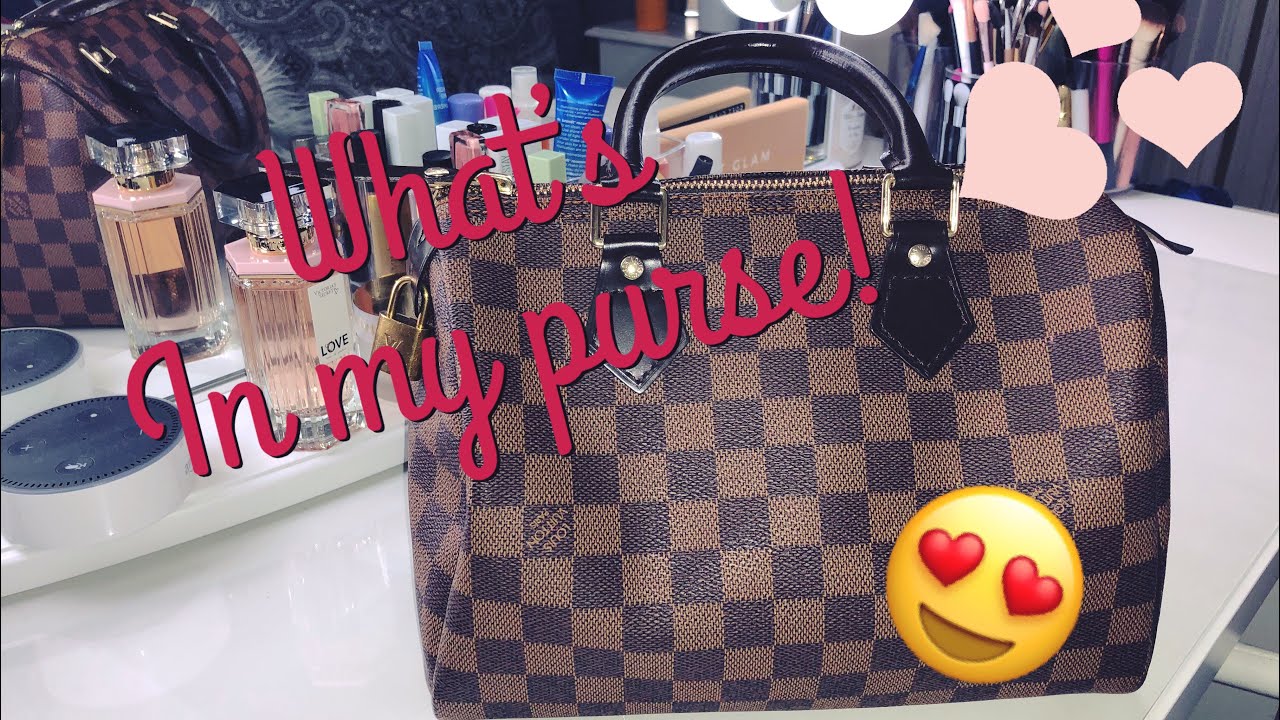 WHAT&#39;S IN MY PURSE 2018! || Louis Vuitton - YouTube