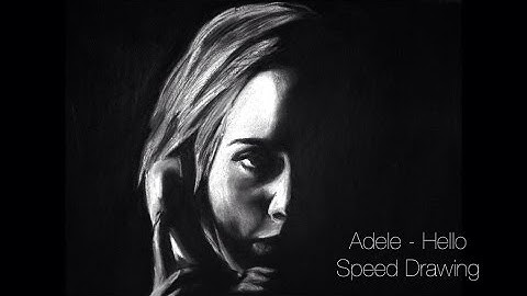 Adele - Hello  Speed Drawing