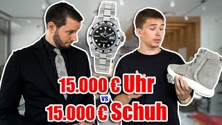 15.000€ Sneaker vs. 15.000€ ICED OUT ROLEX | Vaditim vs. Cologne Watch | #76