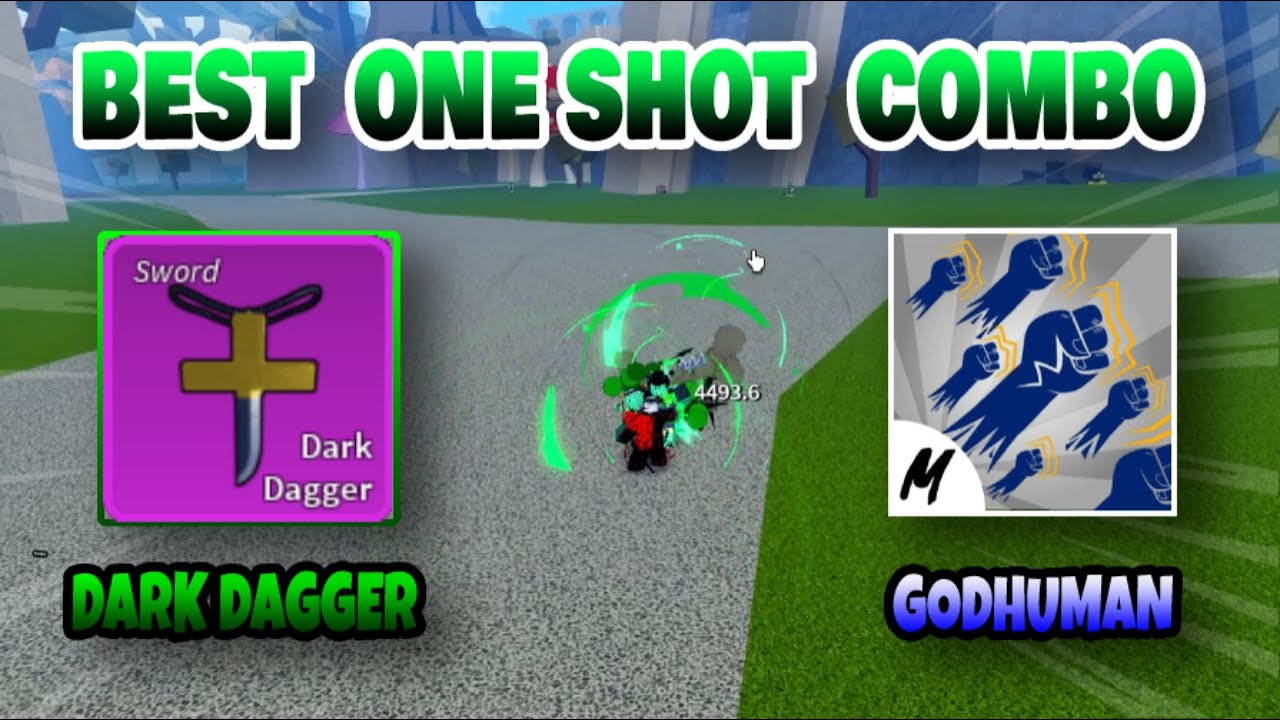 Showcasing and doing COMBOS with Dark Dagger! Blox Fruits NEW UPDATE 