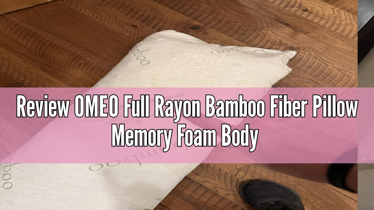 Review OMEO Full Rayon Bamboo Fiber Pillow Memory Foam Body Pillow for Side Sleeper, Huggable Long B