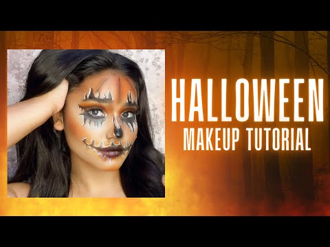 Scary Pumpkin 🎃 Look l Halloween Makeup l Aanchal Tewani