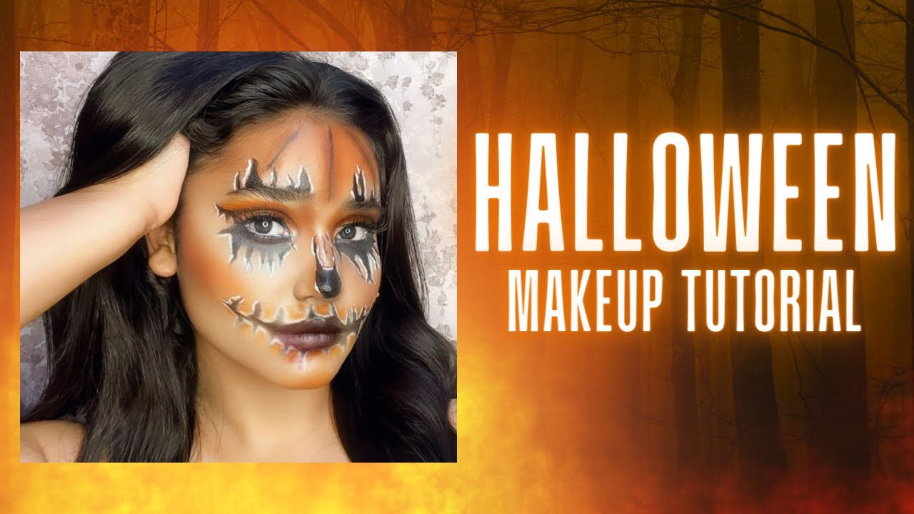 Scary Pumpkin 🎃 Look l Halloween Makeup l Aanchal Tewani - YouTube
