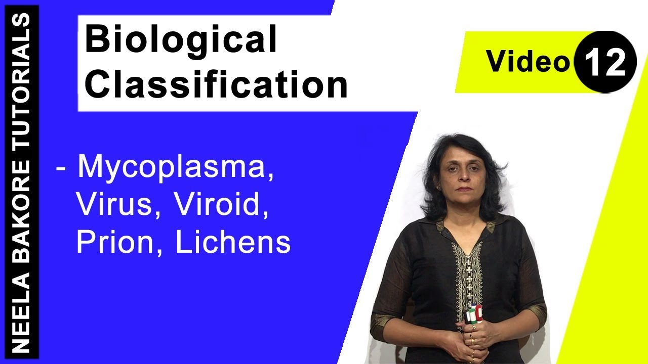 Biological Classification | NEET | Mycoplasma, Virus, Viroid, Prion, Lichens | Neela Bakore Tutorial