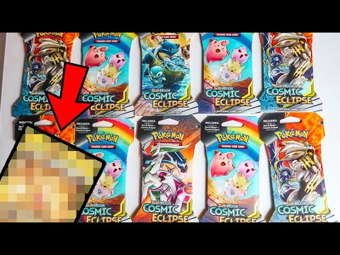 Pulled Secret Rare! Opening 10 Cosmic Eclipse Booster Packs