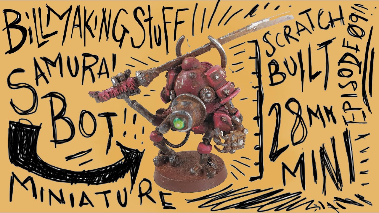 Как сделать миниатюрного робота-самурая размером 28 мм