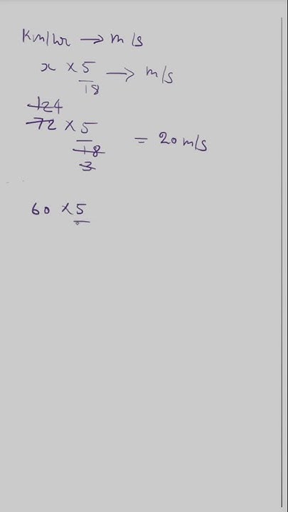 Trick to convert KMph to mps #velocity #speed #mathstricks #