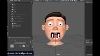 Script rig lip eye brows