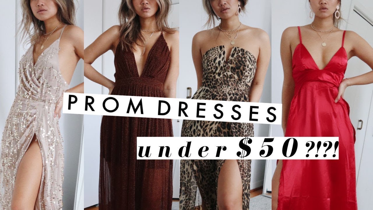 BEST (and worst) PROM DRESSES UNDER $50!! | try on haul 2019 - YouTube