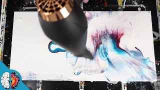 Acrylic pour with HAIR DRYER Tip and Tricks