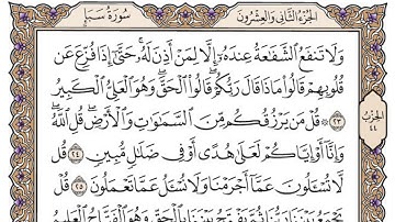 سورة سبأ / محمد صديق المنشاوي