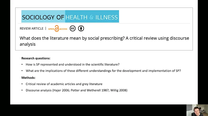 What does the literature mean by social prescribin...