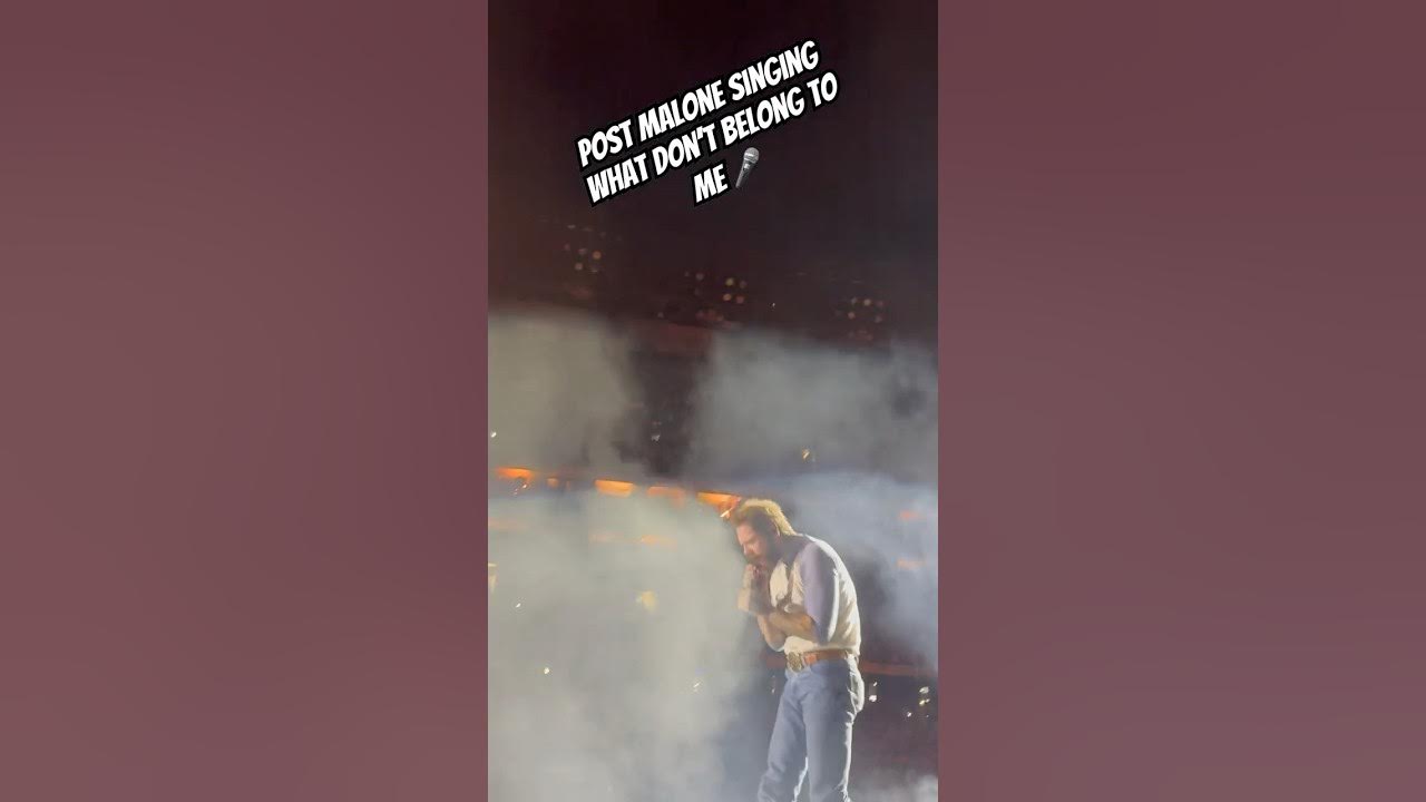 Posty pours his soul into What Don’t Belong to Me a live moment that hits hard & heals #postmalone Posty pours his soul into What Don’t Belong to Me a live moment that hits hard & heals #postmalone
