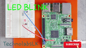 Blinking led with Raspberry pi using python.