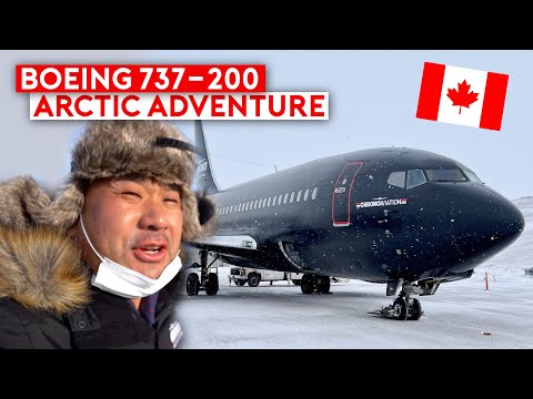 EXTREME FLIGHT - B737-200 Classic to the Arctic - Landing on Snow/Gravel