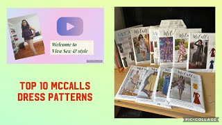 Top 10 MCCALLS patterns for dresses| Easy, beginner friendly| Learn to Sew