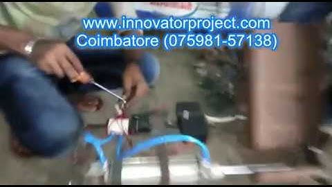 pneumatic CAN Bottle crushing with auto feed mechanism / best mechanical project center in india
