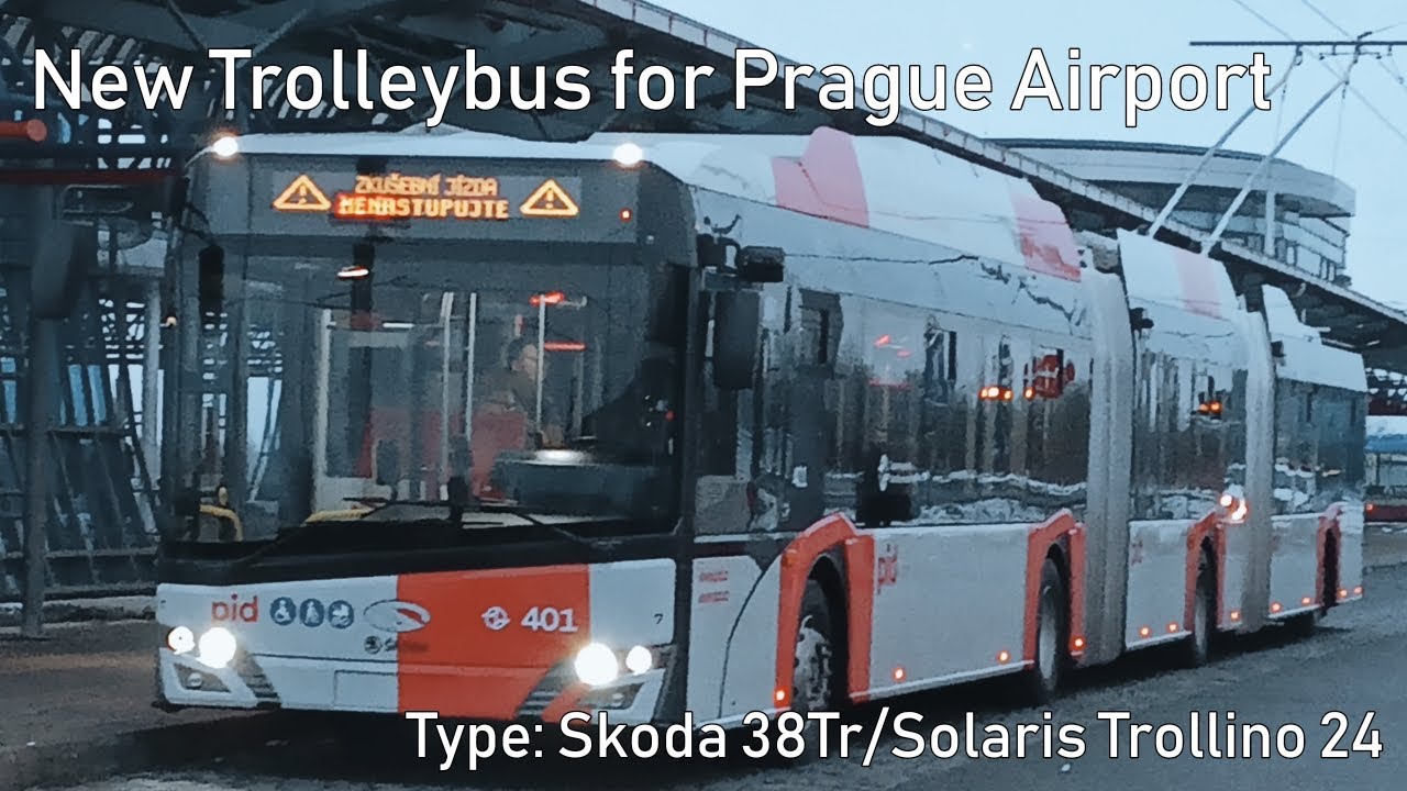 New Trolleybus Skoda 38Tr for Prague Airport