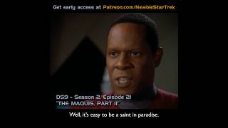 Sisko's speech is the thesis of DS9