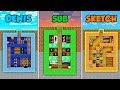 DENIS vs SUB vs SKETCH - UNDERGROUND BUNKER in Minecraft (The Pals)