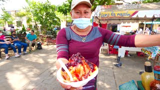 Nicaragua STREET FOOD TOUR of Leon! Raspado, Elote and Tacos in Nicaragua!! screenshot 5