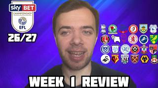 RELEGATED SIDES WINLESS SAINTS NORWICH LOSE BOLTON START WELL MY CHAMPIONSHIP WEEK 1 REVIEW