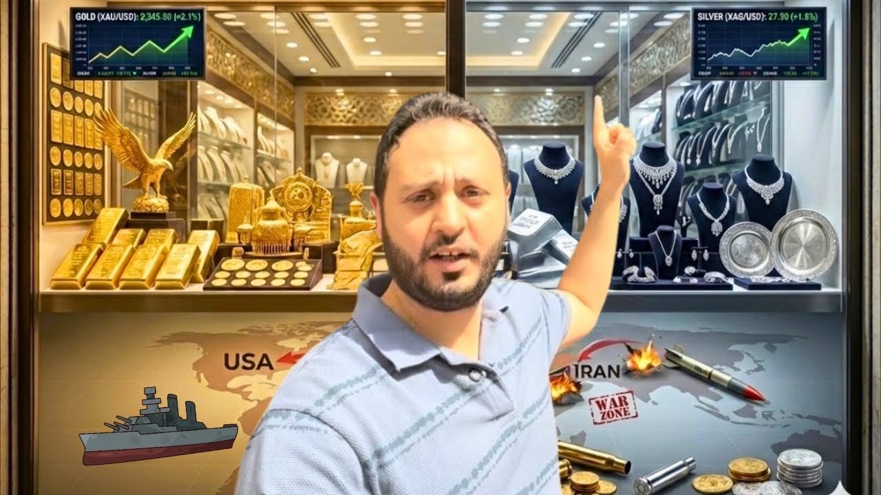 🔥 أسعار الذهب والفضة ❌ مع بداية الضربات الأمريكية علي إيران 🚀