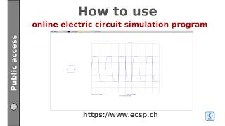 Online circuit simulation ECSP: How to use it