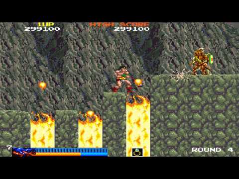 1987 Rastan Arcade Old School Game Playthrough retro game