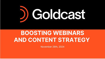 Using Enhanced Reporting and Engagement Data to Boost Webinar and Content Strategy | Goldcast