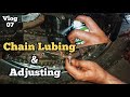 How to Clean & Lube Chain | Chain Lubing & Tighting | Malayalam | Vlog 07