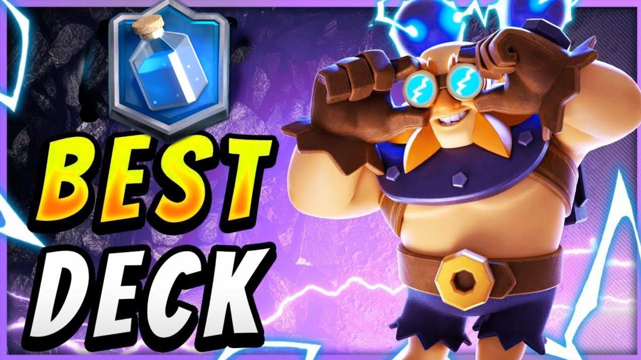 CLASH ROYALE mid ladder deck best e giant deck e giant YouTube