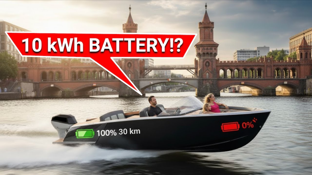 How Far Can Electric Boats Go? Testing Range of Electric Boat through Berlin City!