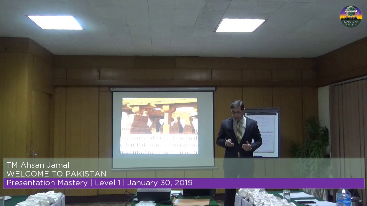 Toastmaster Ahsan Jamal - Welcome to Pakistan - YouTube