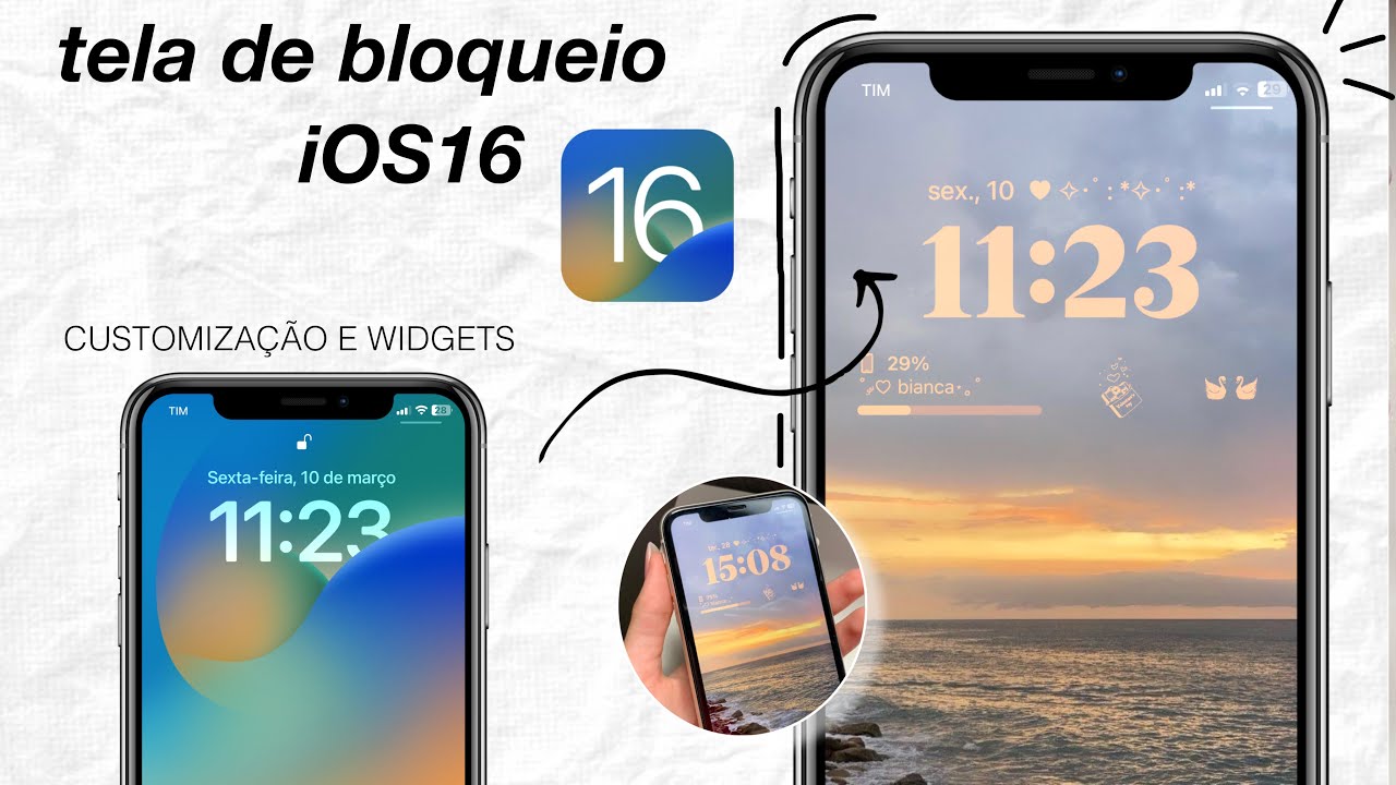 personalizando TELA DE BLOQUEIO iOS16 | IPHONE, widgets, aesthetic ...