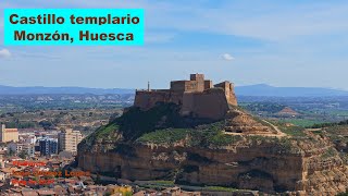 Castillo templario de Monzón, Huesca. 4K