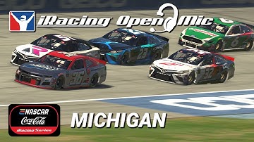 iRacing Open Mic | eNASCAR Coca-Cola iRacing Series | Michigan
