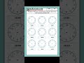 Worsheet Menggambar Jarum Jam Analog Sesuai dengan Waktu yang Ditentukan untuk Anak Kelas 2 SD