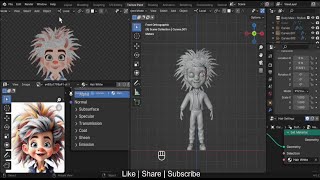 Character Modeling in Blender 4.0 | Joker 🃏 Generated by AI #blender